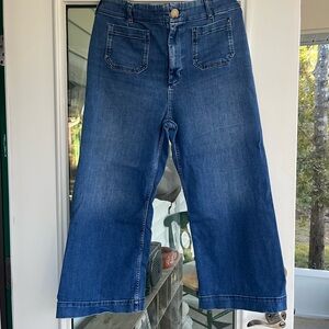 Anthropologie MAEVE Blue Wide Leg Jeans 32